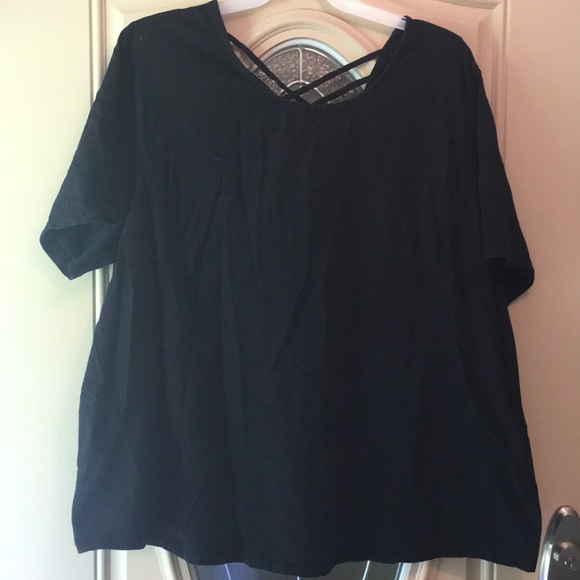 Catherines Tops - Catherines 3X Black exercise top